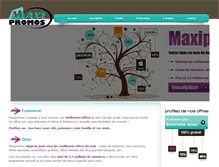 Tablet Screenshot of maxipromos.fr